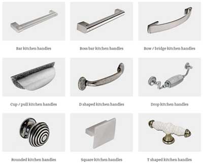 Square bar kitchen handles - 6 sizes