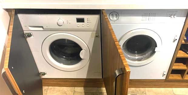 Built in washer deals dryer