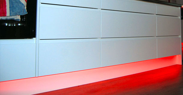 led strip lights for kitchen plinths