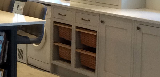 Wicker basket real customer kitchen example 534