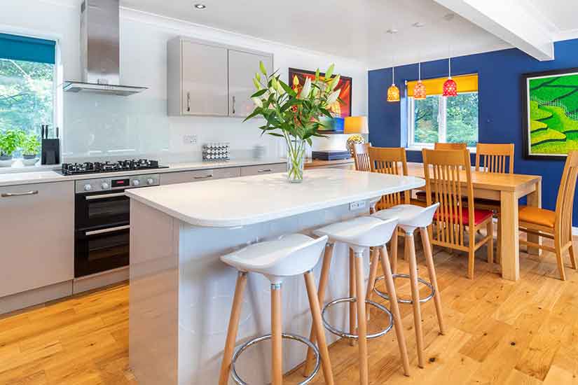 Breakfast bar and online stools